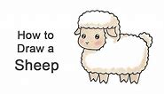 How to Draw a Sheep (Cartoon)