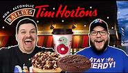 Tim Horton's New Bailey's Menu Review With Chocolate Lava Cookie!