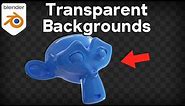 How to Render Transparent Backgrounds in Blender