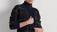 Lauren Ralph Lauren Women's Plaid Wool Cardigan Sweater - Macy's