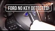 How to start Ford explorer with dead key fob 2016-2019