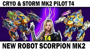 NEW ROBOT ASSASSIN SCORPION & CRYO, STORM MK2 & 3 OVER 6LVL WAR ROBOTS PILOT ISKRA T4 + 106% DAMAGE