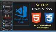 HTML Tutorial | Visual Studio Code 2022 Install | Web Development Setup | Live Server + Extension