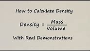 How to Calculate Density of Liquids - With Examples