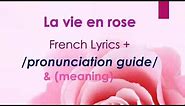 [Easy Lyrics] La vie en rose (Edith Piaf)