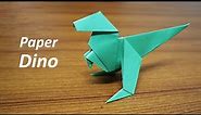 How To Make an Easy Origami Dinosaur | Paper Dino