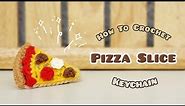 Crochet Mini Pizza Slice Keychain | Amigurumi Tutorial | SpringDay DIY
