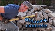 How to break concrete