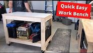 Kreg Workbench on Casters - Garage Clutter Solutions