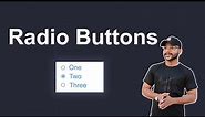 How to Create Radio Button in HTML | Radio button in html