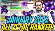 ALL ZETAS RANKED FROM BEST TO WORST JANUARY 2022 | Zeta Order + Best Zetas in SWGOH for 2022