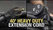 220V 40' Heavy Duty Extension Cord! Power Welders, Plasma Cutters, Compressors & More - Eastwood