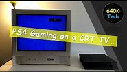PS4 Gaming on an old CRT TV in 2019... (The CRT ASMR)