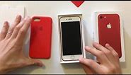 iPhone7 (PRODUCT)RED & Apple Silicone Case (PRODUCT)RED - Unboxing & Style
