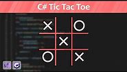 Tic Tac Toe - C# Beginner Project