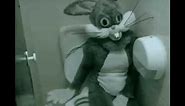 Bugs bunny on a toilet
