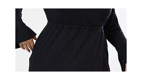URBAN AFFAIR Women's Long Sleeve Loose Plain Plus Size Maxi Dresses Casual Long Dresses