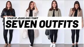 HOW TO STYLE SKINNY BLACK JEANS | 7 casual outfits
