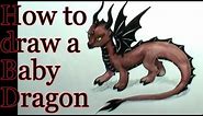 How to draw a Dragon Baby