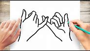 How to Draw Pinky Promise