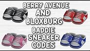 BADDIE SNEAKER CODES FOR BERRY AVENUE, BLOXBURG AND ALL ROBLOX GAMES THAT ALLOW CODES 🤩🔥