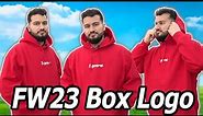 Supreme FW23 Box Logo Hoodie Review and Try On Haul | SIZING GUIDE