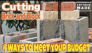 4 Ways to Cut Brick and Cinderblock to Meet Your Budget / How to Cut Brick and Block / DIY Masonry