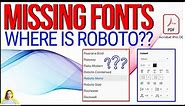 Find and Add Missing Fonts to PDF || Add Fonts to Adobe Acrobat Pro