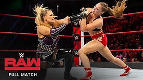 FULL MATCH - Ronda Rousey vs. Natalya – Raw Women’s Title Match: Raw, December 24, 2018