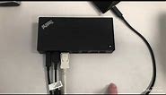 Lenovo ThinkPad USB-C Dock Gen 2 connection