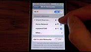 How to Forget a Wi-Fi Network: iPhone, iPod Touch, iPad