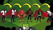 Ben10 Alien Designs Throughout the Series