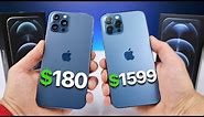 $180 Fake iPhone 12 Pro Max vs $1,599 12 Pro Max! (NEW)