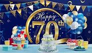 Happy 70th Birthday Banner Decorations for Men