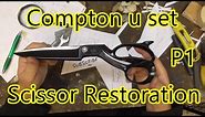 P1 Compton U Set Tailors Scissor Restoration, Reliance Shears.