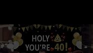 Funny 40th Birthday Banner