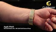 18k Solid Gold Apple Watch 8 | Diamond Strap Luxury 18k Gold Apple Watch 8 Goldgenie Video 1080p