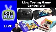 Live: Testing 8bitdo Ultimate, RetroFlag GameCube Switch Controller, Famicom Joycon Charger