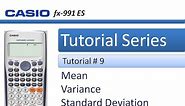 How to calculate Standard deviation, Variance and Mean in Casio 991 ES Plus