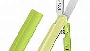 Plus Pen Style Non Stick Compact TSA Twiggy Scissors with Cover Green