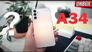 Samsung Galaxy A34 5G Silver Unboxing | First Impressions