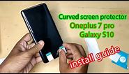 How to install curved screen protector