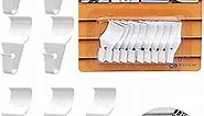 NACETURE Vinyl Siding Hooks Hanger (10 Pack) | Vinyl Siding Hooks for Hanging Outdoor Deck Decor, No Drill Vinyl Siding Clips for Hanging Outside Home or Holiday Decor (White 10 Pack)