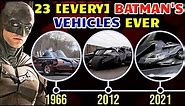 23 (Every) Batman's Vehicles from Comics, Movies, Games - A Complete Guide to Every Bat-Vehicle!