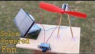 How to Make a Mini Solar Powered Fan at Home