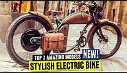 7 New Electric Bikes w/ Old School Designs and Retro Bicycle Accessories