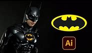 How to make Batman Logo with Circles | Adobe Illustrator