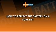 How to replace the battery on a Fork Lift