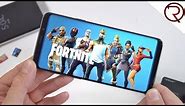 Fortnite Mobile Available on Android! Samsung Galaxy S9 Plus Fortnite Gameplay
