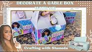 HOW TO MAKE CUTE MERMAID PARTY FAVORS- GABLE BOX PARTY FAVORS-Cricut Mermaid Party Boxes